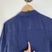 Equipment Femme Navy Blue Button Down 100% Silk Dress Size Medium