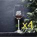 Never Give Up Wine Glasses x4 Premium 12 Oz Personalize Quote Life Gift NEW