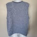 Bobbie Brooks Vintage XL Blue Knit Vest Stars Flag Red White Patriotic American