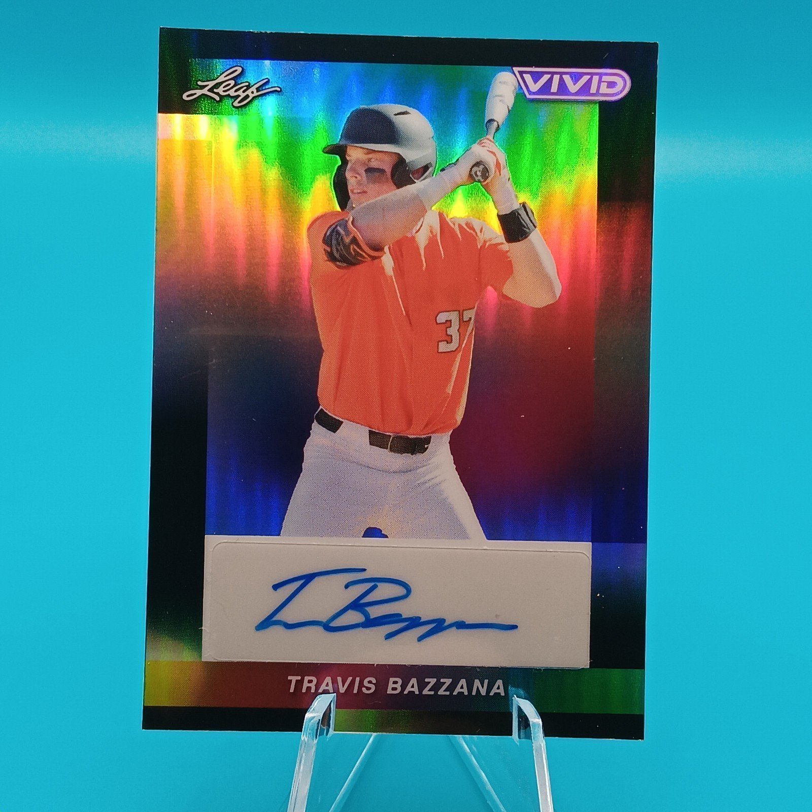 2023 Leaf Vivid Travis Bazzana Auto Black Border /5. *MLB #1 DRAFT PICK