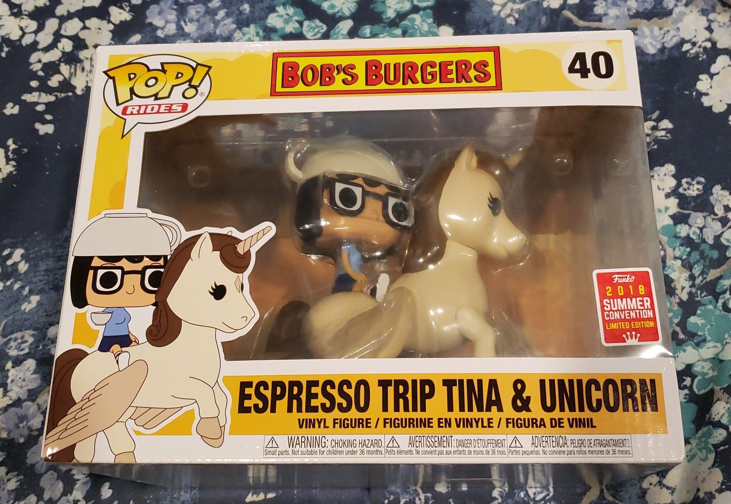 Funko Pop Espresso trop Tina & unicorn 40 2018 summer convention limited edition