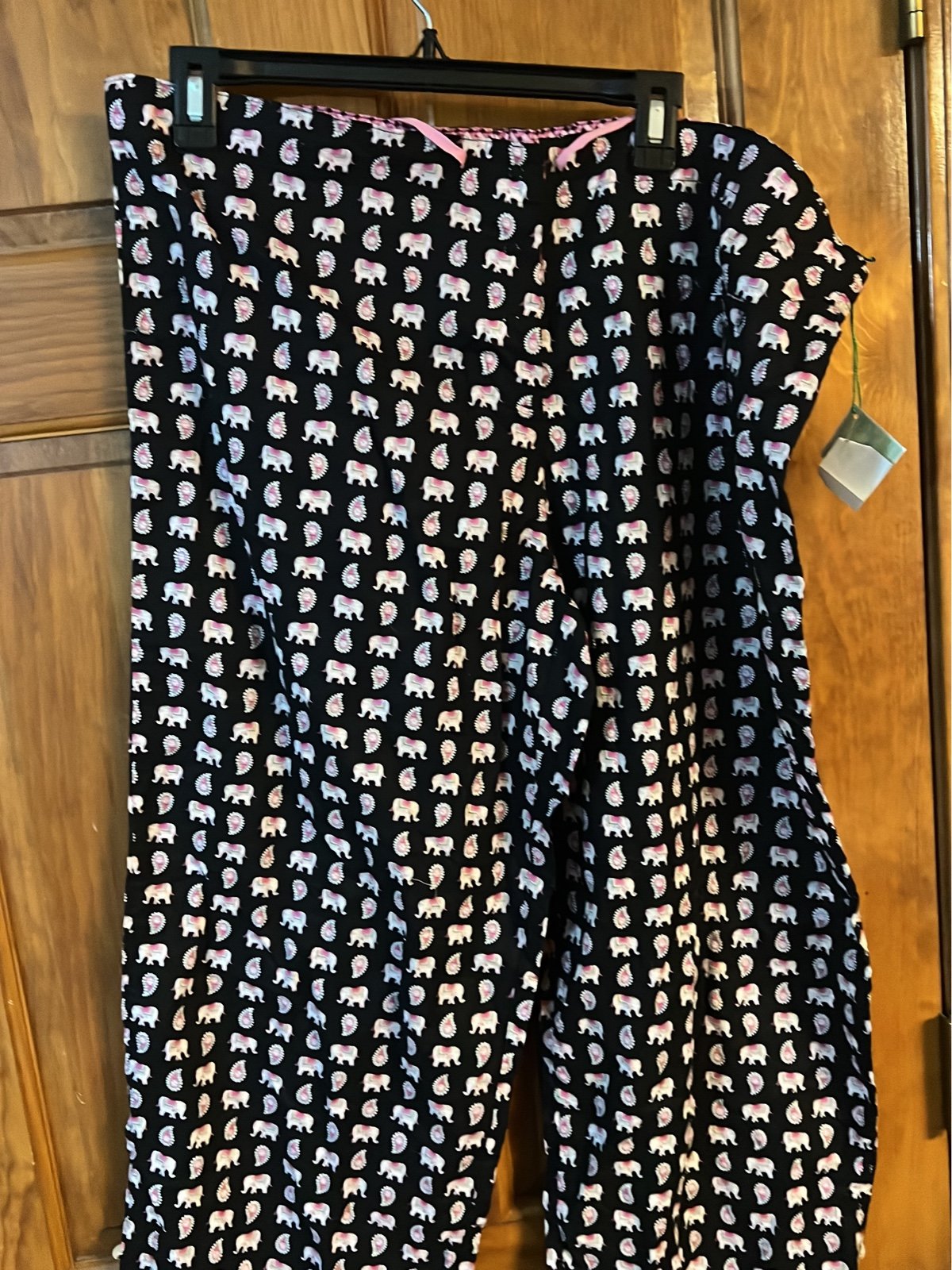 New Vera Bradley Pink Elephant Pj Pants XL NWT
