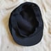 Leather Flat Brim Newsboy Hat
