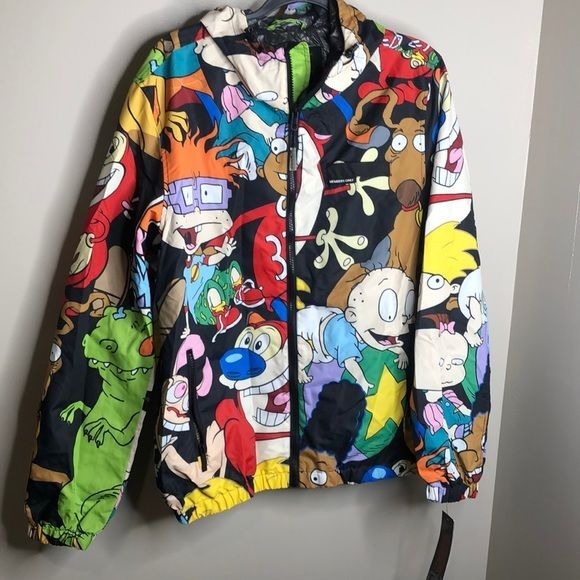 NWT Members Only X Nickelodeon Windbreaker Jacket size M