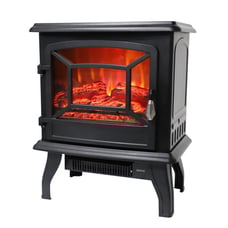 ZOKOP 1400W 20 Electric Fireplace Heater Realistic Flame Hearth Wood Fire Home