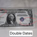 1 1935 AU double date Silver Certificate