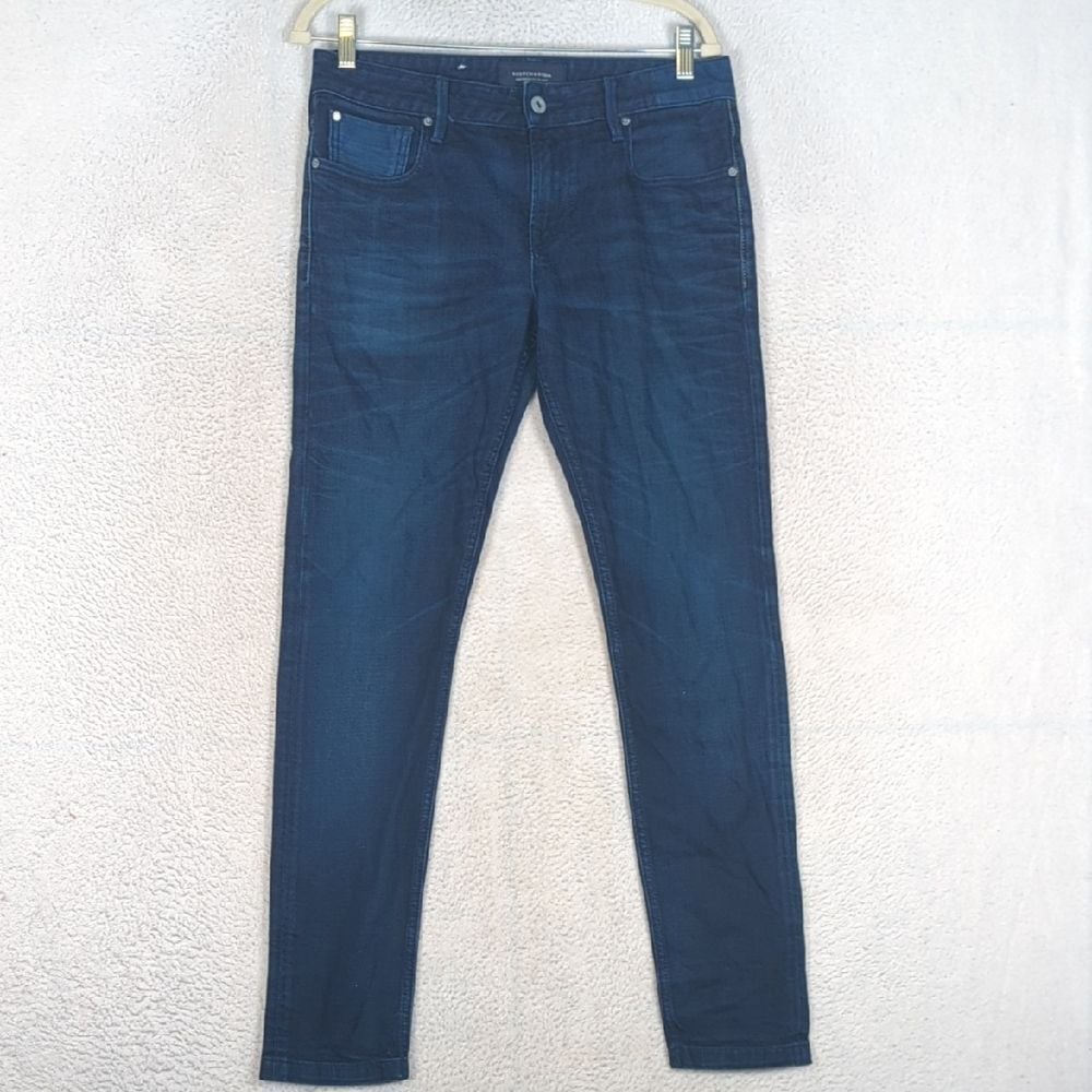 Scotch & Soda Amsterdams Blauw Men's Slim Fit Dark Wash Jeans 30X32