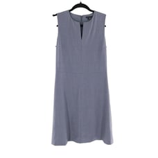 Theory Miyani Edition Dress Womens 2 Gray Wool Classic Minimalist Preppy Work