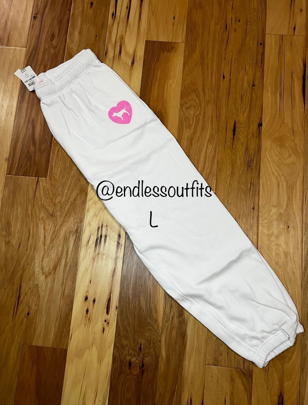 VS PINK ORIGINALS LIMITED EDITION CAMPUS SWEATPANTS SIZE LARGE