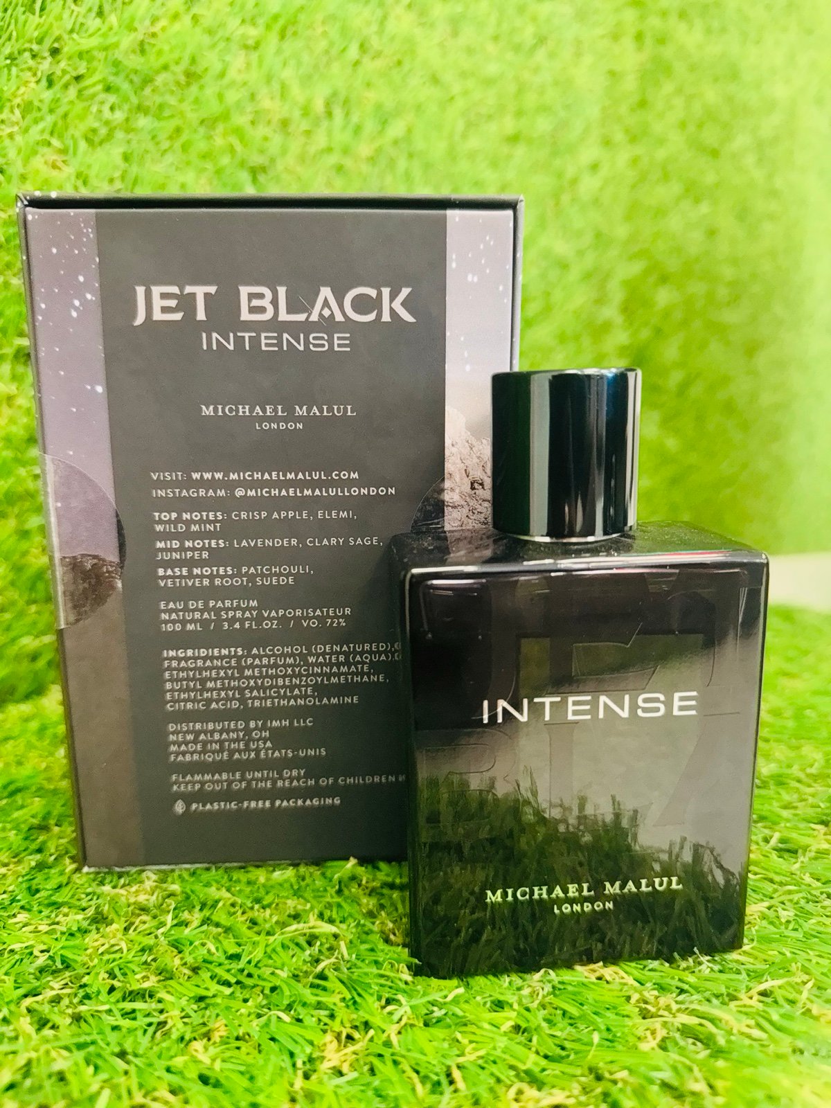Jet Black Intense By Michael Malul For Men Eau de Parfum - 3.4 oz