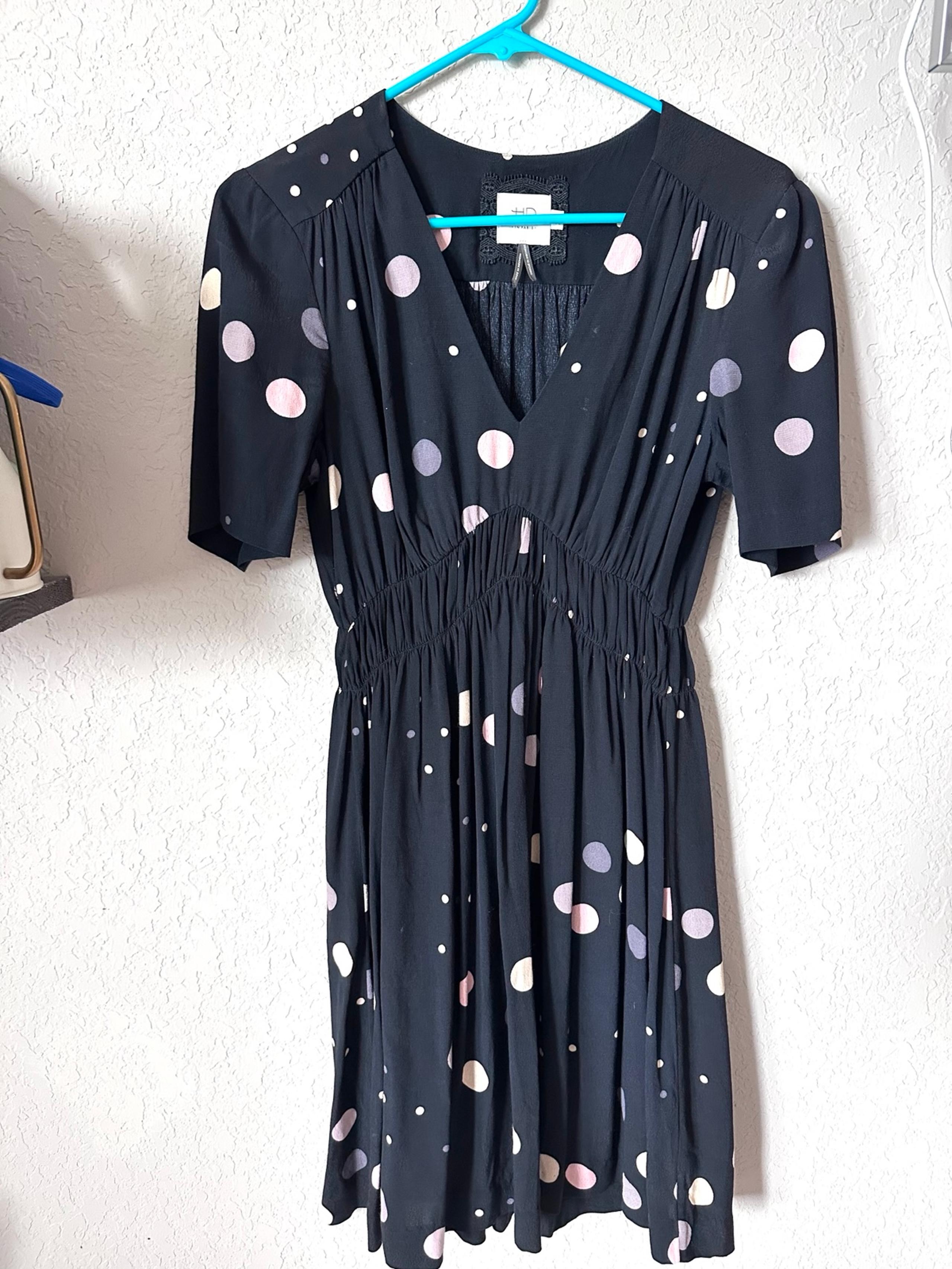 Anthropologie HD in Paris Polka Dot Dress size 4