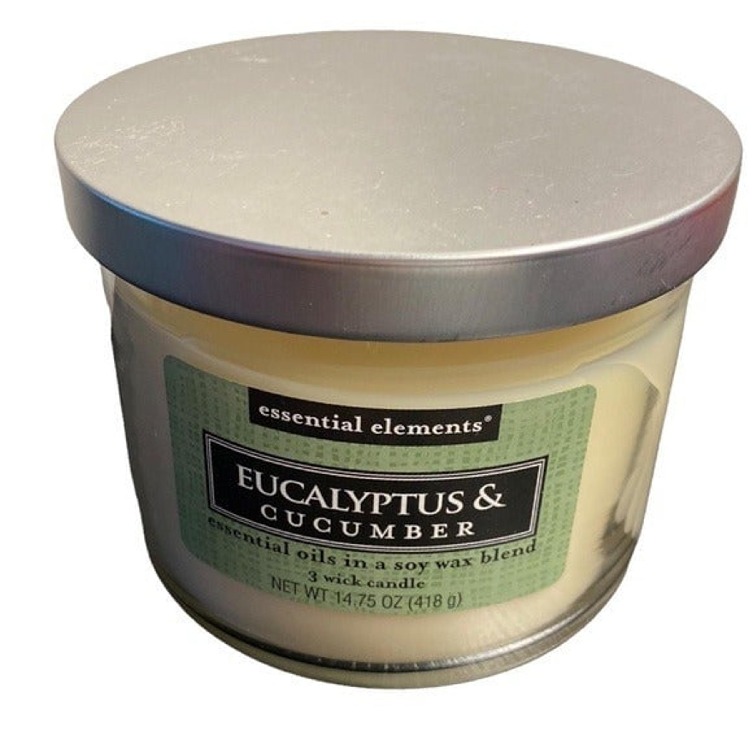 Eucalyptus & Cucumber 3-wick Large Candle