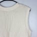 Talbots Chevron Knit Sweater Vest Cream V-neck Pullover Academia Large Petite