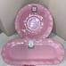 2-NWT PINK MELAMINE RACHEL ASHWELL 1 ROUND BOWL AND 1 PLATTER BUNDLE