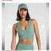 Whitney Simmons Gymshark leaf green leggings and sports bra set