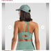 Whitney Simmons Gymshark leaf green leggings and sports bra set
