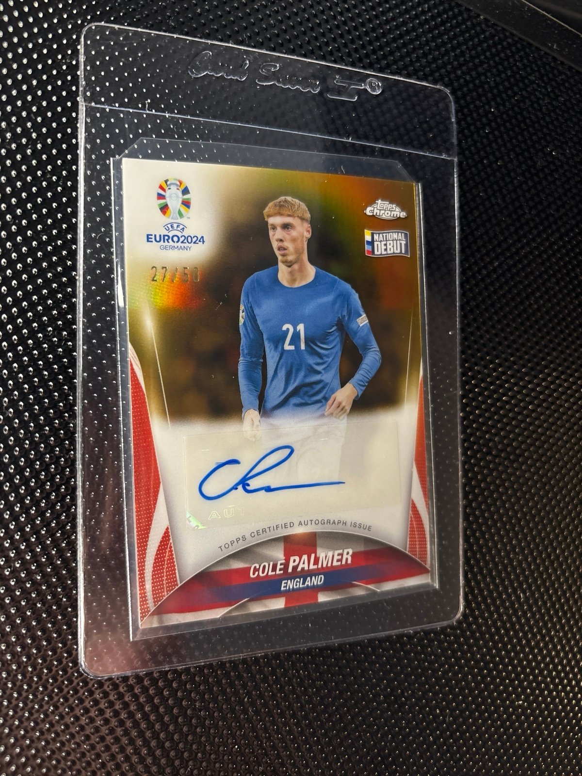 Cole Palmer National Debut Gold auto /50