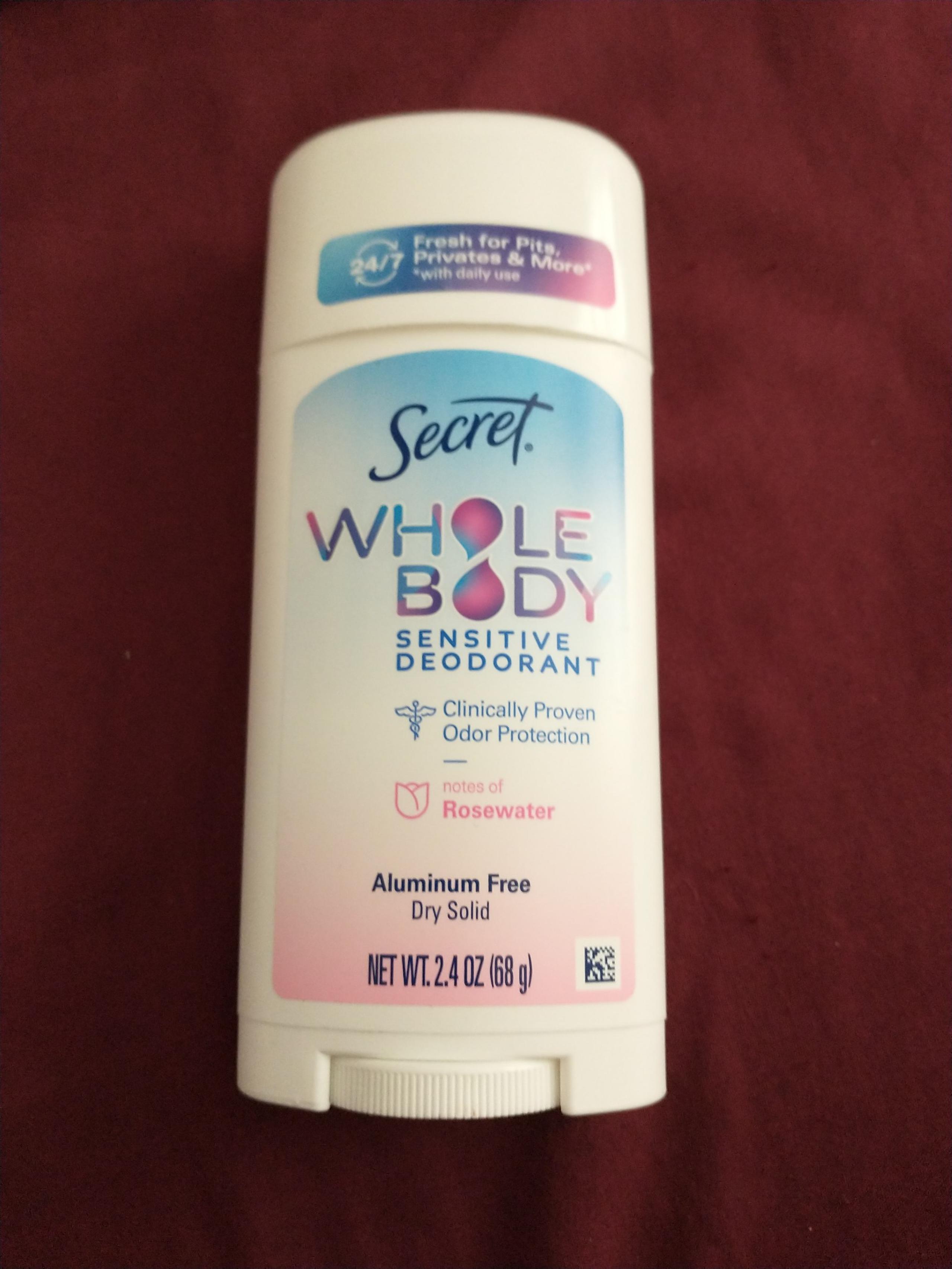 Secret whole body sensitive deodarant