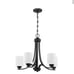 Craftmade Bolden 5-Light Flat Black Transitional Chandelier