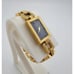 Ladies Titus Inspiration 06-0321 Gold Tone Bark SS Tank Style Quartz Watch