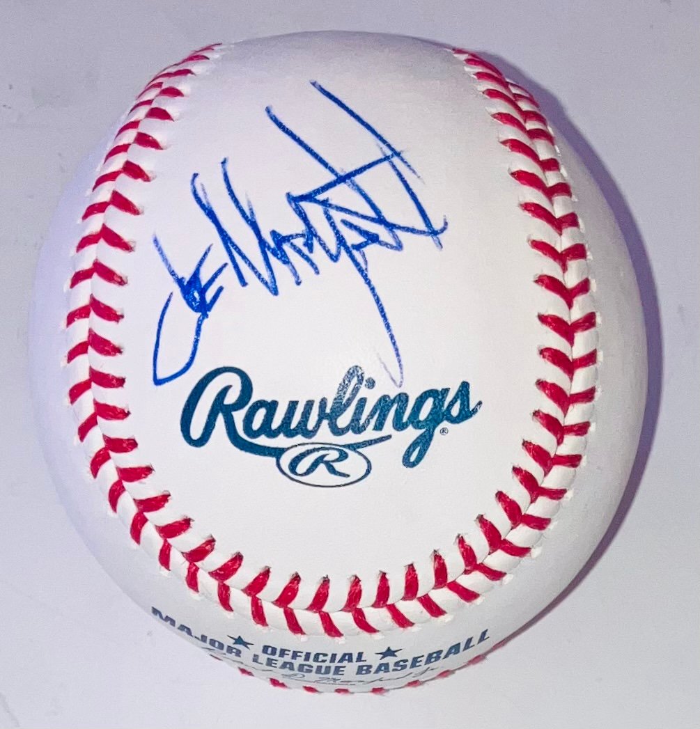 JOE MANGANIELLO TRUE BLOOD ACTOR SIGNED AUTOGRAPHED NEW MLB BASEBALL +PROOF RARE