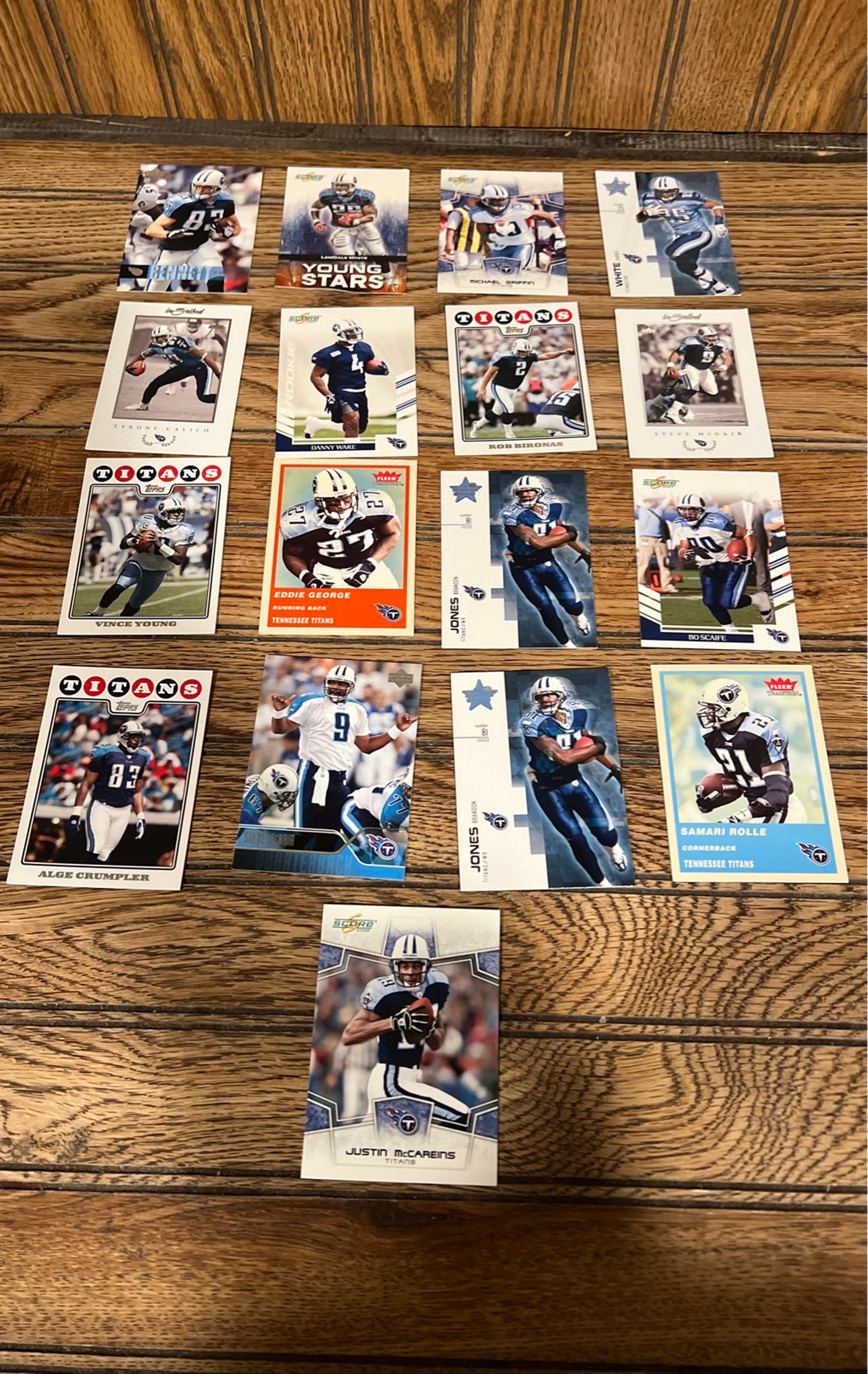 Card Lot Tennessee Titans NFL