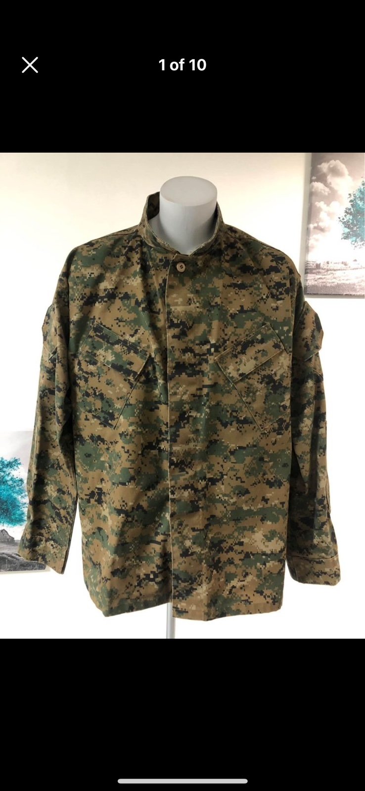 Tru Spec Camouflage Army Jacket Mens Size 2xl Great Condition