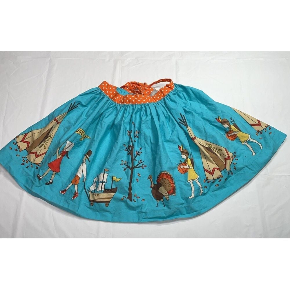 ELEANOR ROSE Thanksgiving Day Parade Twirl Mandy Skirt Blue 5-6