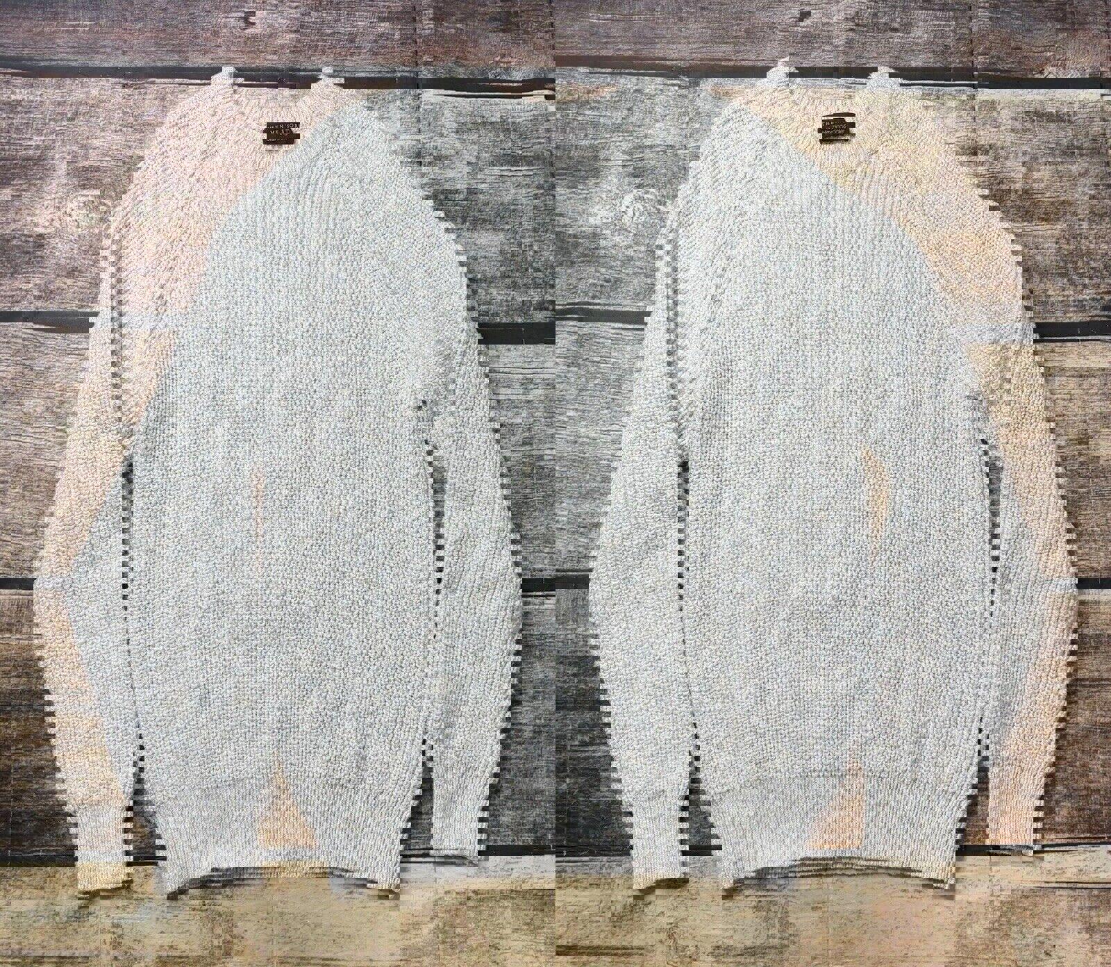 The Men's Store Bloomingdales Sweater Size Large Chunky Knit Cotton Crew Neck