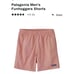 Patagonia Funhoggers Cotton Shorts 6 Sunfade Pink Size XXL New Hiking Outdoor