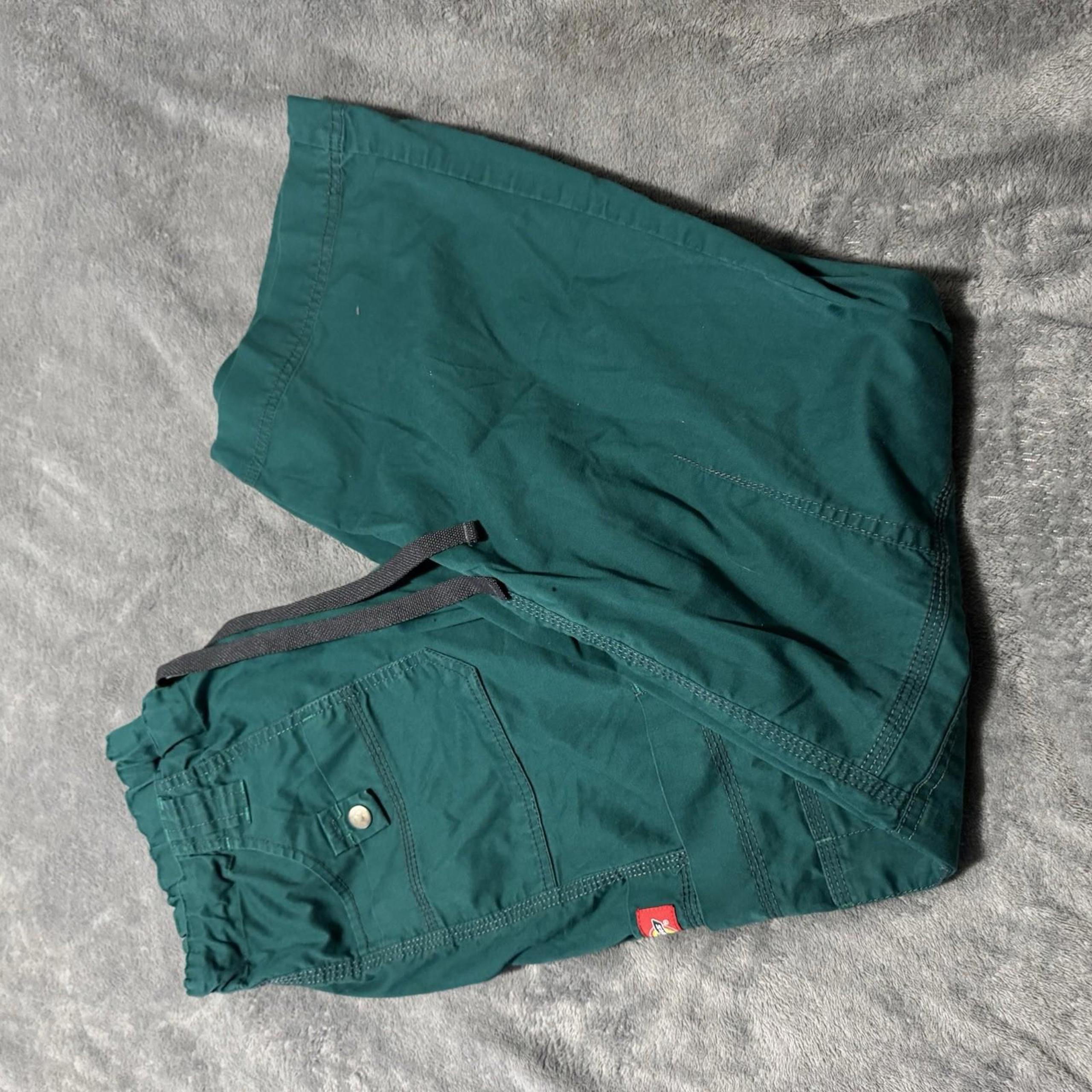 Dickies Scrub Pants Womens M Green Cargo Drawstring Bottoms