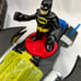 Imaginext Gotham city jail with figures and bat jet