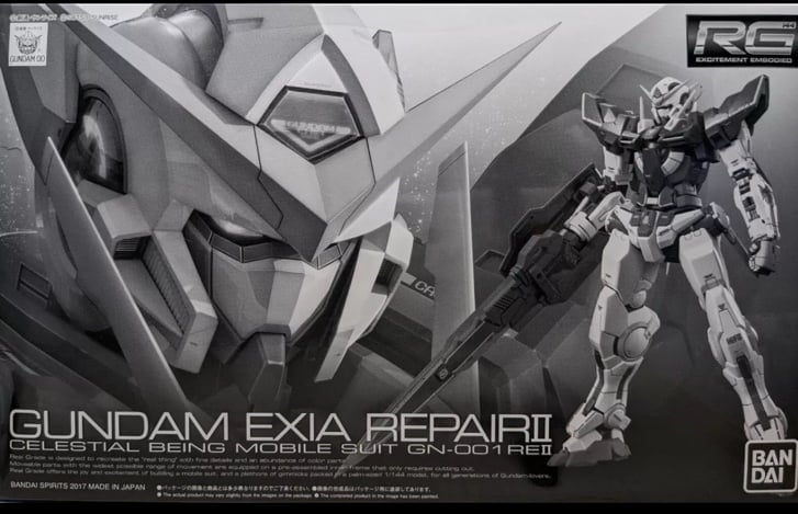 Premium Bandai RG 1/144 GN-001REII GUNDAM EXIA REPAIR II Celestial Being MS Kit