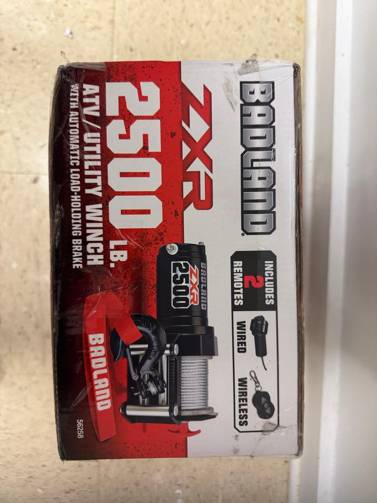 BADLAND ZXR 2500 lb. ATV/Utility Winch with Wire Rope & Wireless Remote Control