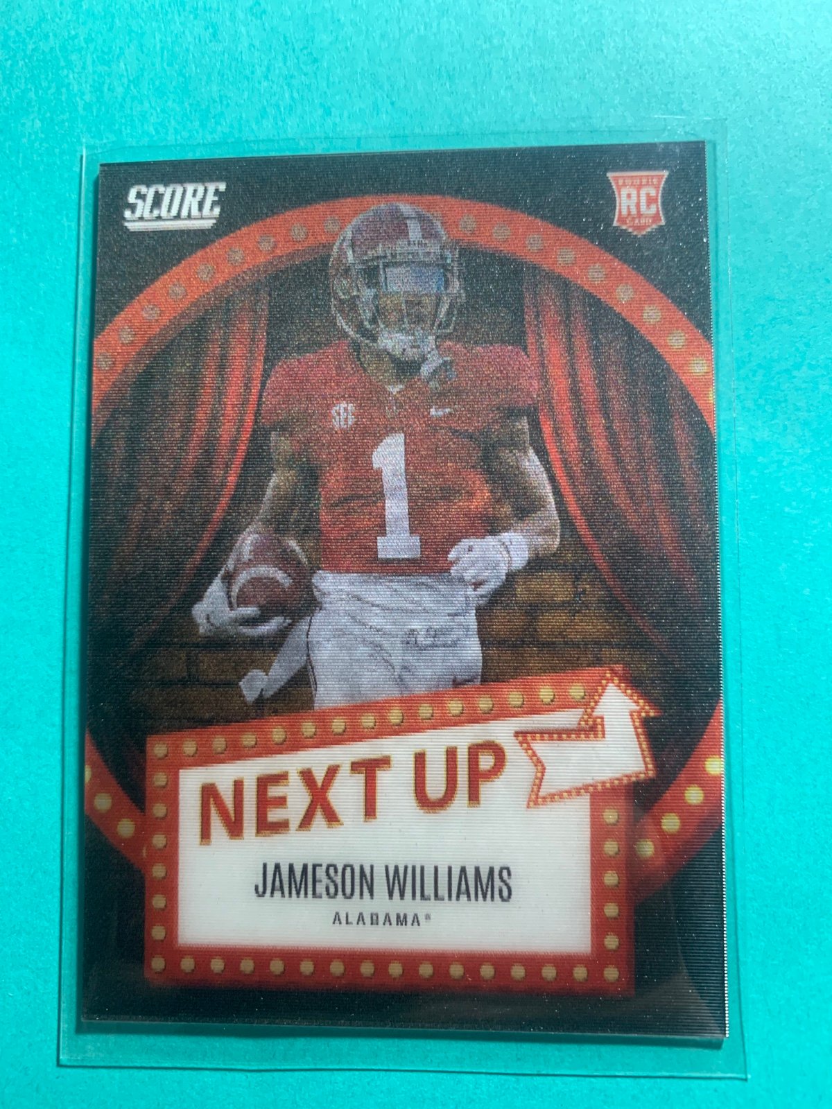 Rare case hit 2022 Score Next Up Jameson Williams #NU-5 Rookie RC