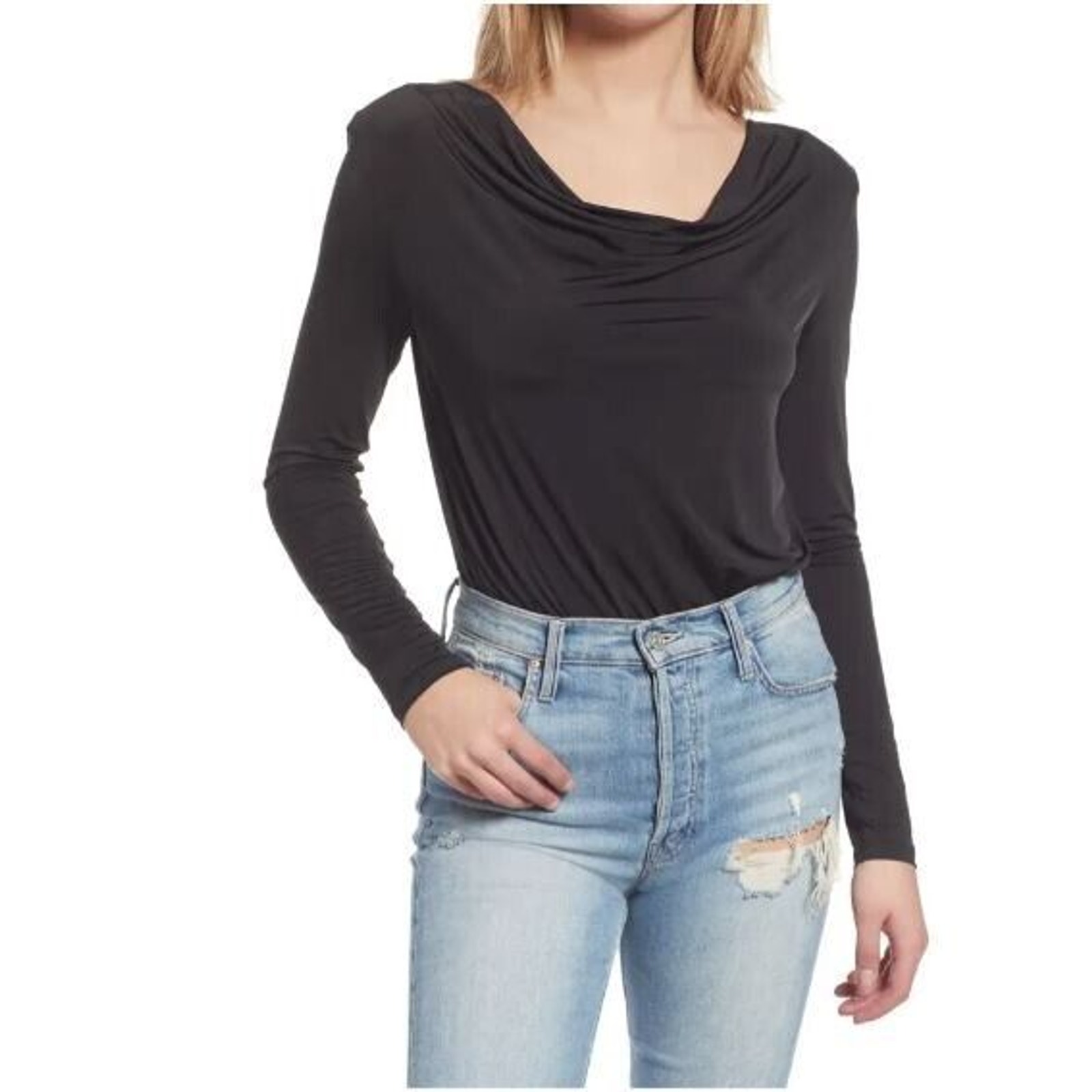 CLANE SHAGGY AMERICAN SLEEVE KNIT TOPS