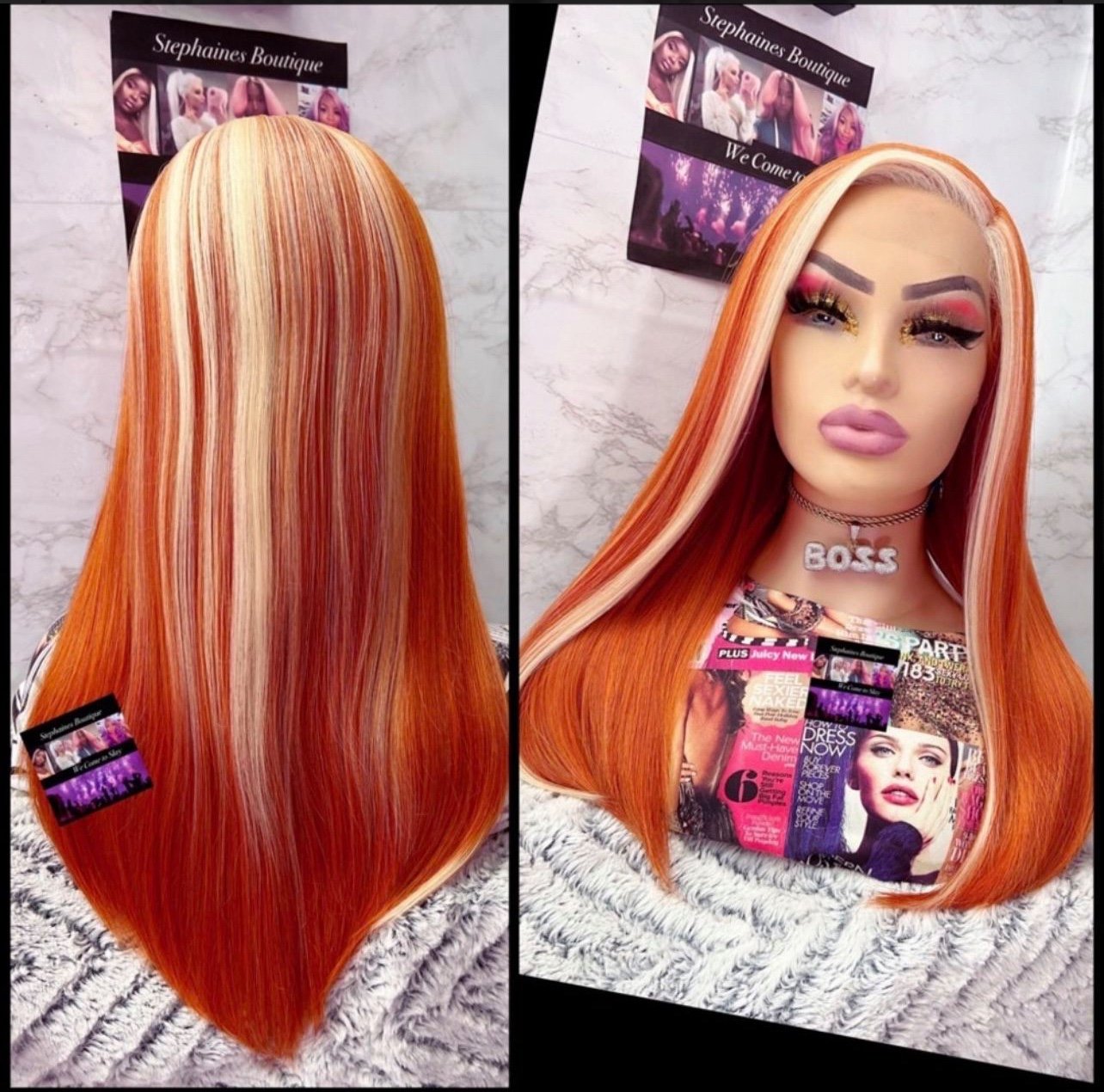 Human Hair Blended Lace Front Wig