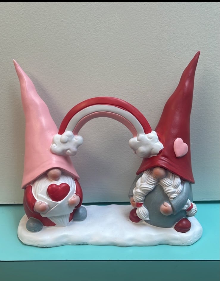 Valentine Gnome Couple Decor