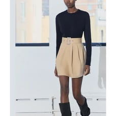 Nwt- Zara BELTED COMBINATION SHORT DRESS-M