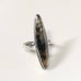 Hand Crafted One of a Kind Sterling Silver Marquise Moss Agate Ring Size 7