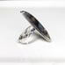 Hand Crafted One of a Kind Sterling Silver Marquise Moss Agate Ring Size 7