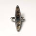 Hand Crafted One of a Kind Sterling Silver Marquise Moss Agate Ring Size 7