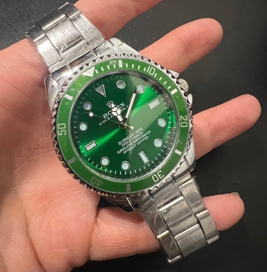 Men’s Luxury Green Faced watch