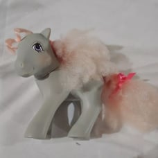 My little Pony G1 Dainty Dahlia 1987 Perfume Puff Ponies With Bow - RARE