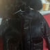 Fur black kids coat