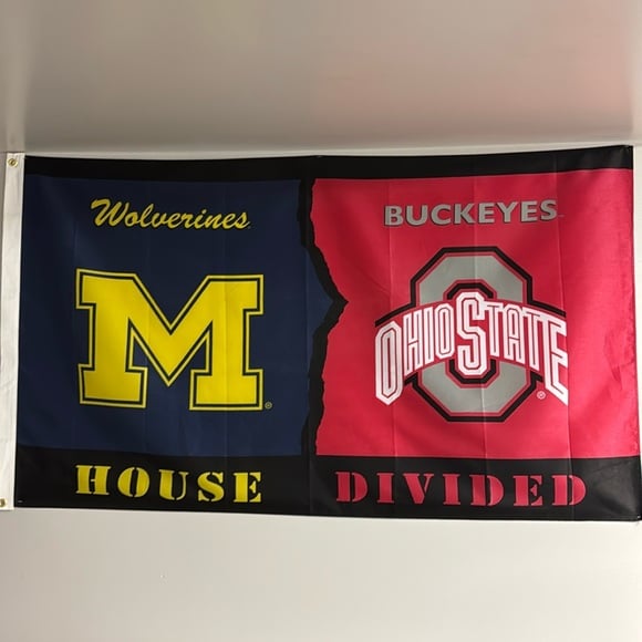 University of Michigan / Ohio State House Divided Flag