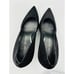 Stuart Weitzman Pinot Black Pump Heels, Size 8.5, Fabric Glitter