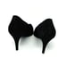 Stuart Weitzman Pinot Black Pump Heels, Size 8.5, Fabric Glitter