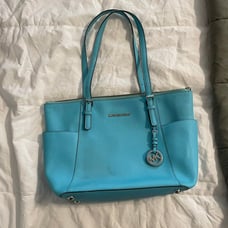 Michael Kors Blue Leather Purse