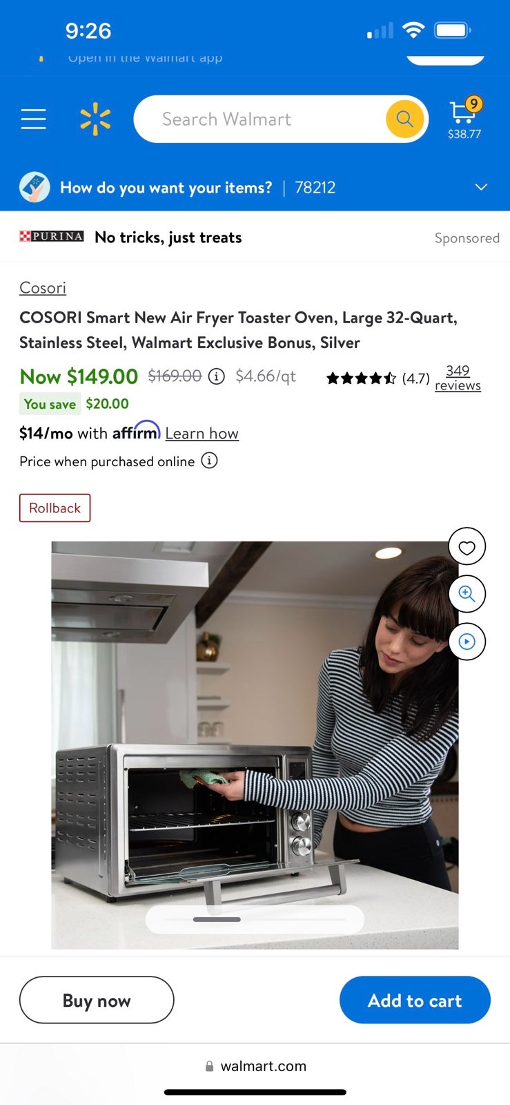 cosori air fryer